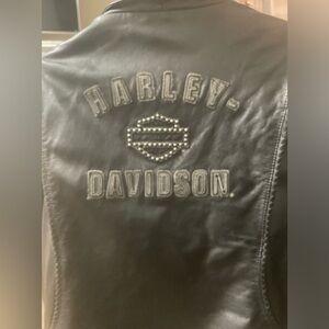 Large genuine leather Harley Davidson jacket unisex